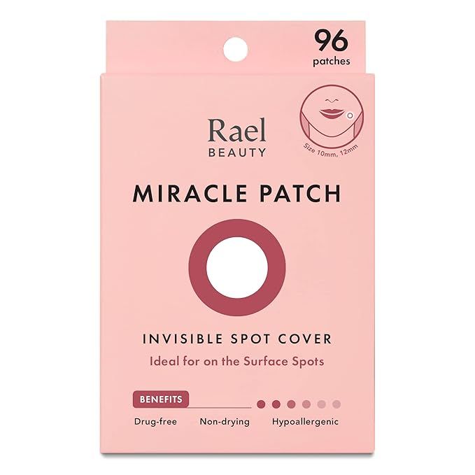 Rael Miracle Invisible Spot Cover - Hydrocolloid, Acne Pimple Absorbing Cover, Blemish Spot, Skin... | Amazon (US)