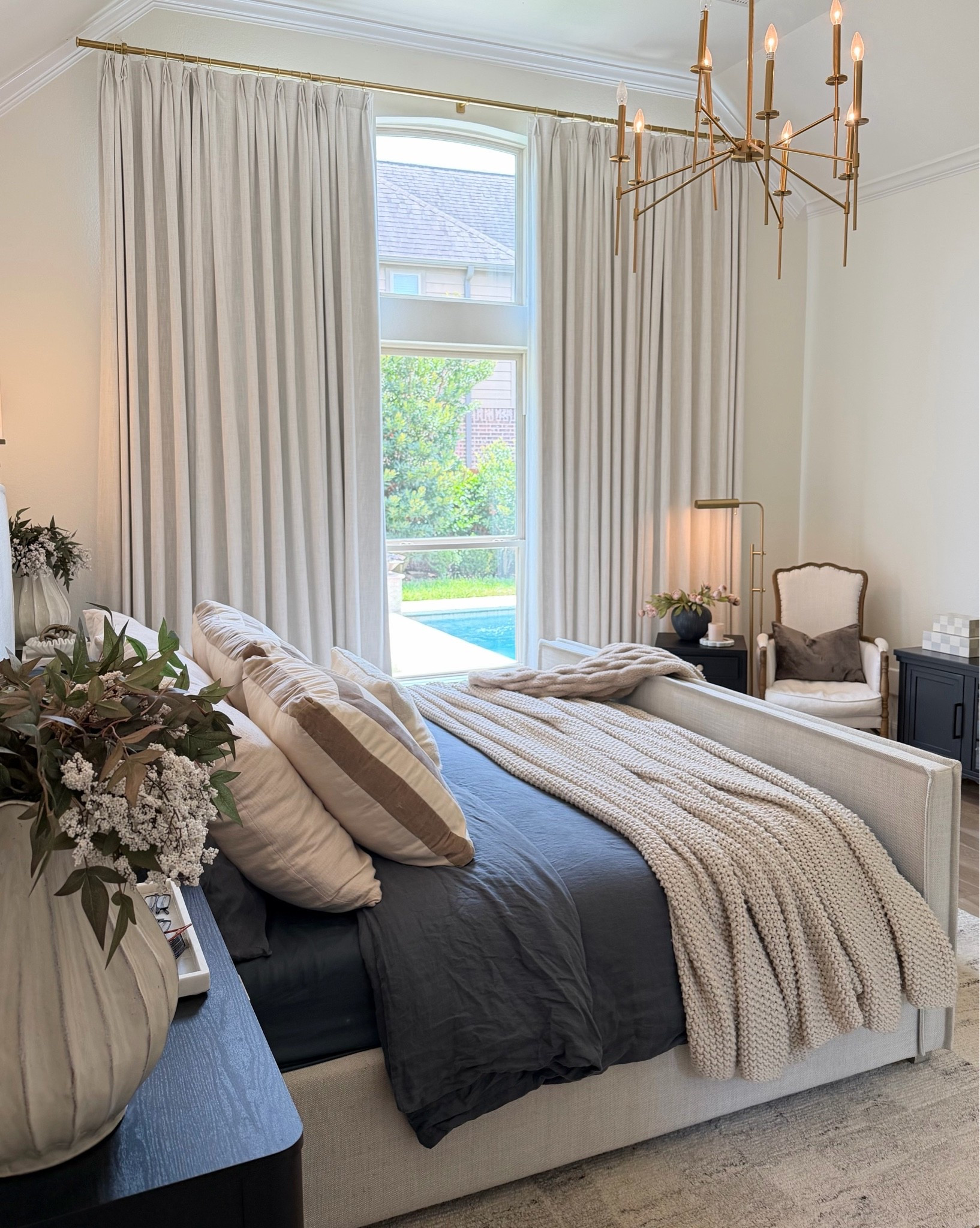 The easiest way to get that designer bedroom look? A full curtain wall.

Design tip: instead of working around odd or uneven windows, install floor to ceiling curtains across the entire wall. It instantly makes the space feel larger, cleaner, and more elevated.

Linked my TwoPages custom curtains, neutral drapery, and modern window treatments below and use my code:

KARINTENTORI, for 22% off sitewide

#bedroominspo #windowcoverings #customdrapery #homestyling #interiorinspo #luxuryhome #moderninterior #neutraldecor #designhack #homeinspo #curtains #drapes #ltkhome #ltkdecor #ltkunder100 #amazonhomefinds

#LTKHome