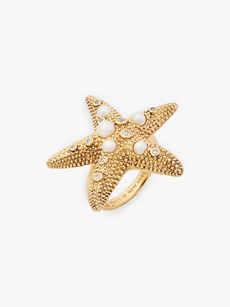 Kate Spade Sea Star Starfish Ring, Gold Multi - 6 | Kate Spade (US)