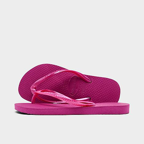 Havaianas Girls' Little Kids Slim Flip-Flops in Rose Gum Size: 9.0 | Finish Line (US)