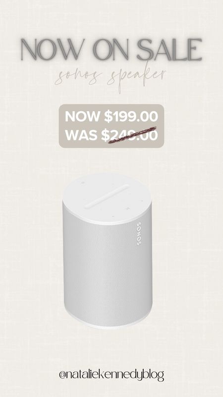 Sonos Speaker- now on sale! 
