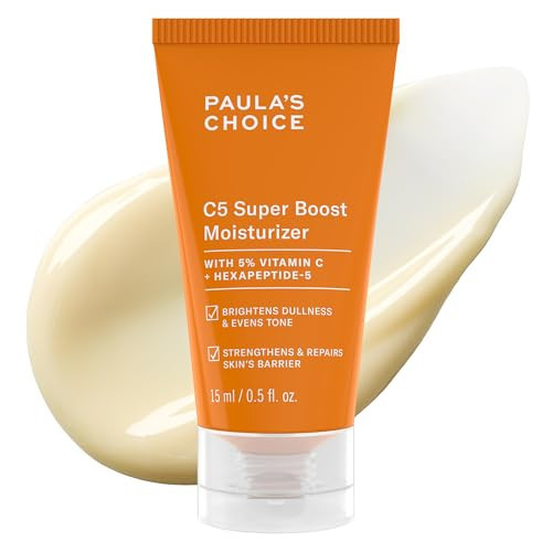 Paula's Choice C5 Super Boost Moisturizer with 5% Vitamin C & Squalane, Daily Face Lotion for Discoloration, Uneven Tone, Fine Lines & Acne-Prone Skin, Fragrance-Free | Amazon (US)