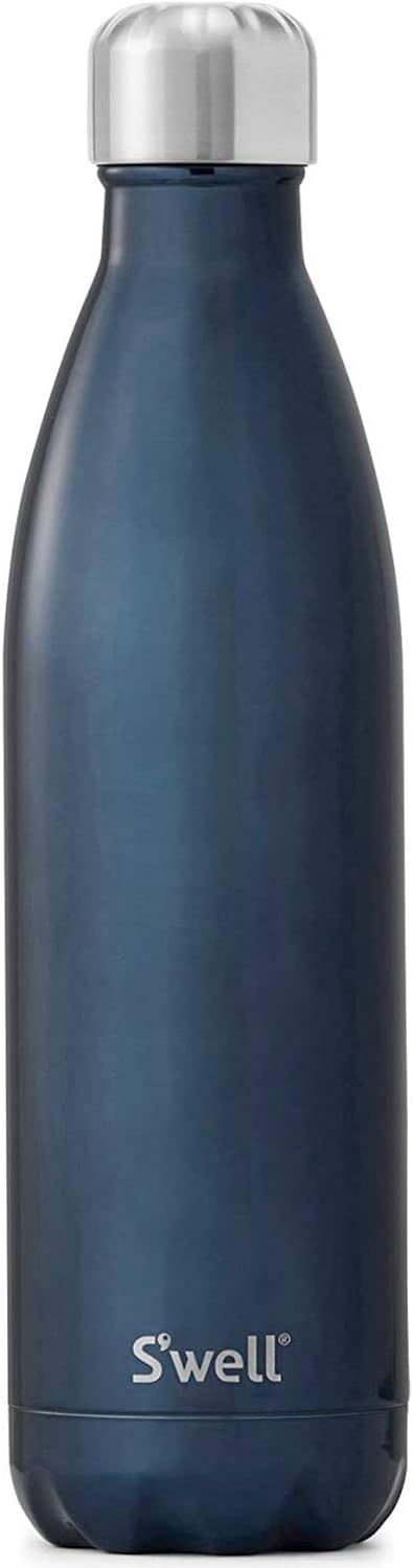 S'well Stainless Steel Water Bottle - 17 Fl Oz - Blue Suede - Triple-Layered Vacuum-Insulated Con... | Amazon (US)