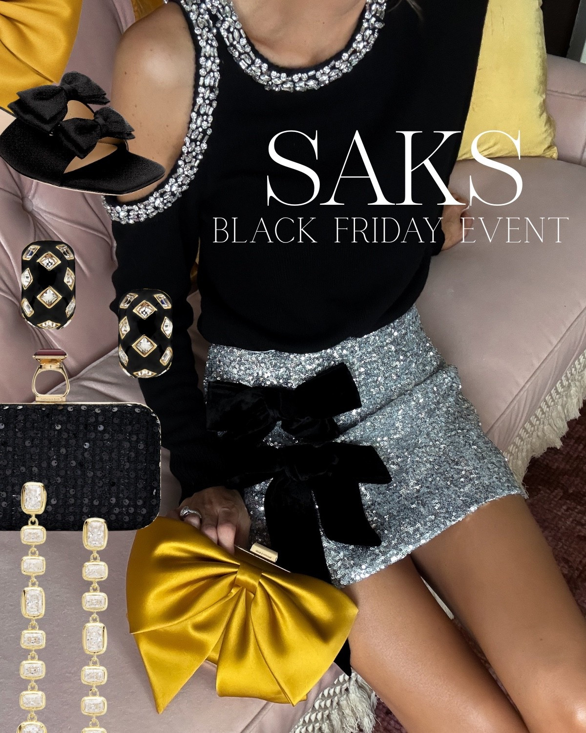 The @Saks Black Friday GC Event starts now! All my favorite holiday party pieces are included!
Event details: Earn a $75 - $750* Gift Card with your Purchase (some exclusions apply), use code BFRIGCSF. Valid 11/24-11/29. #Saks #SaksPartner

#LTKGiftGuide #LTKHoliday #LTKSaleAlert