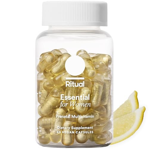 Ritual Essential for Women Prenatal Multivitamin: Folate & Choline for Neural Tube Support, Omega-3 DHA for Fetal Brain Development, Iron, Calcium-Helper D3 & K2, Non-GMO, Vegan, Citrus, 30 Days | Amazon (US)
