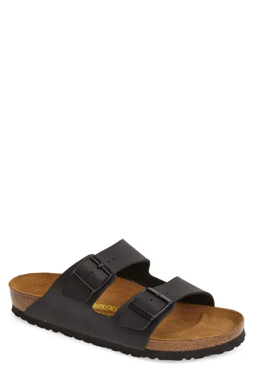 Birkenstock Arizona Slide Sandal in Black at Nordstrom, Size 8-8.5Us | Nordstrom