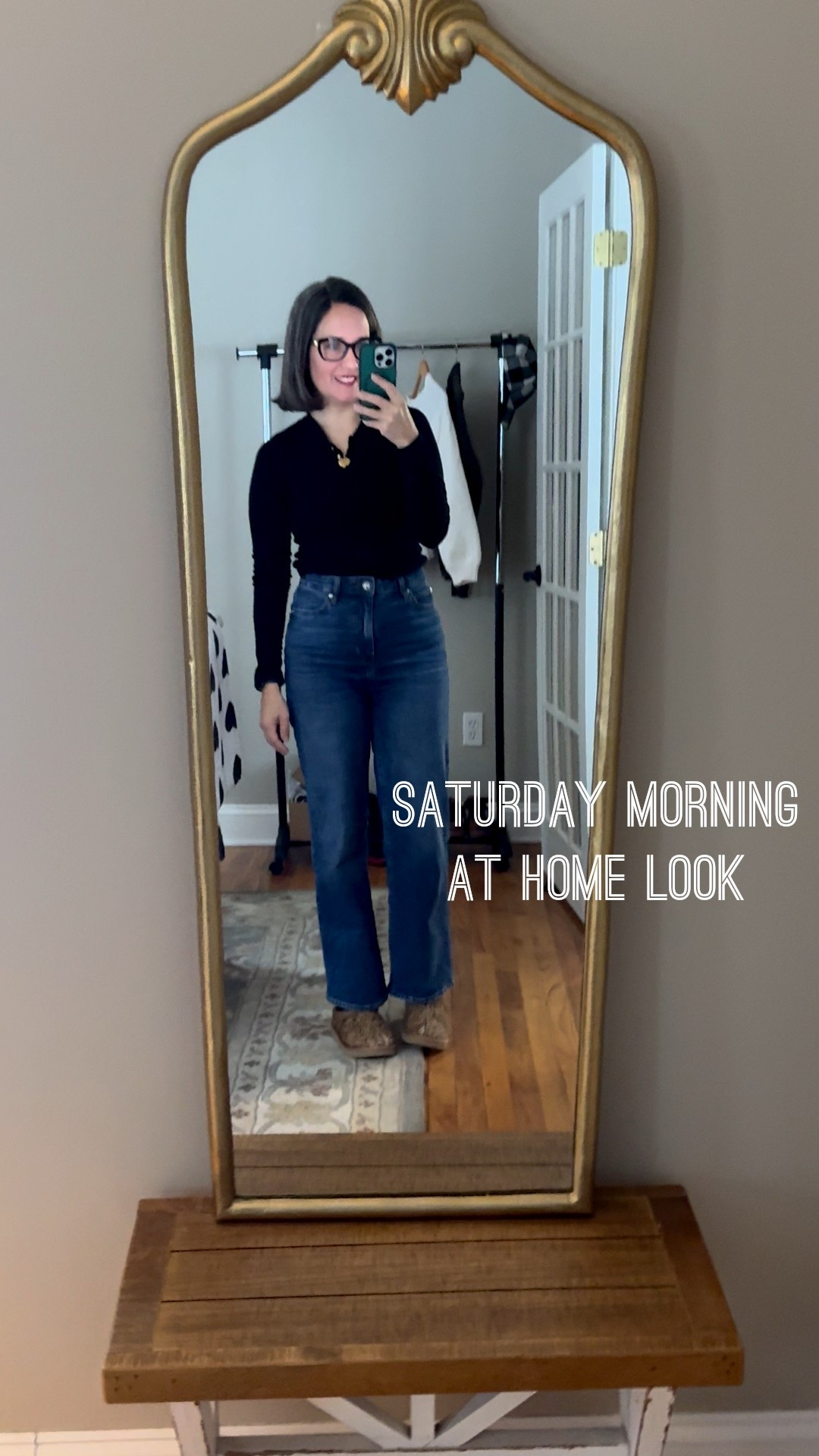 My Saturday morning style, fav Frame denim, casual top and Ugg Tasman slippers 🖤

#LTKmomlife #LTKOver40 #LTKdayinmylife