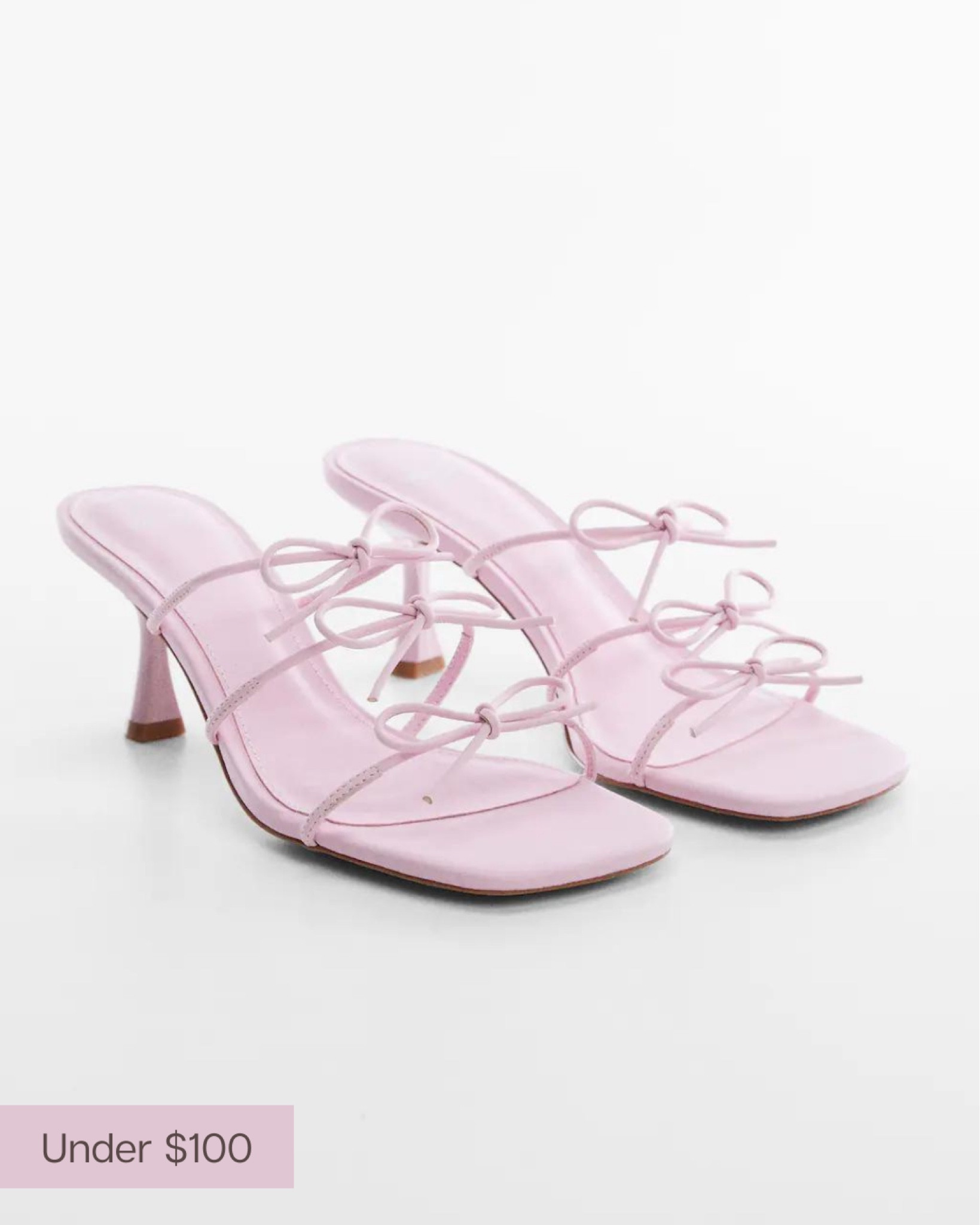 Love the delicate bows on these Mango heels! 

#LTKstyletip #LTKunder100