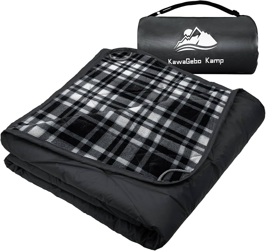 Large Outdoor Waterproof Blanket Extra Thick Fleece Stadium Blanket for Camping, Car, Pet, Picnic... | Amazon (US)
