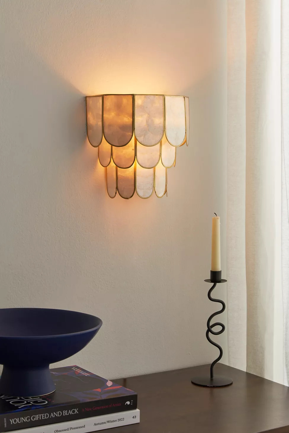 Rosa Capiz Sconce | Urban Outfitters (US and RoW)