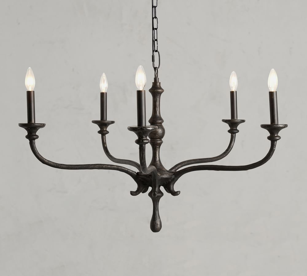 Lockhart Forged Iron Chandelier | Pottery Barn (US)