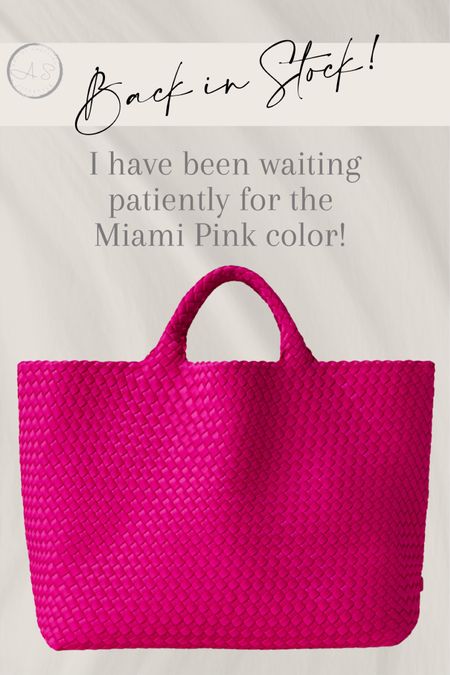Miami Pink is back in stock!  Just ordered my large tote!!

Awesome bag for travel, beach work or everyday!  


#LTKTravel #LTKWorkwear #LTKSwim