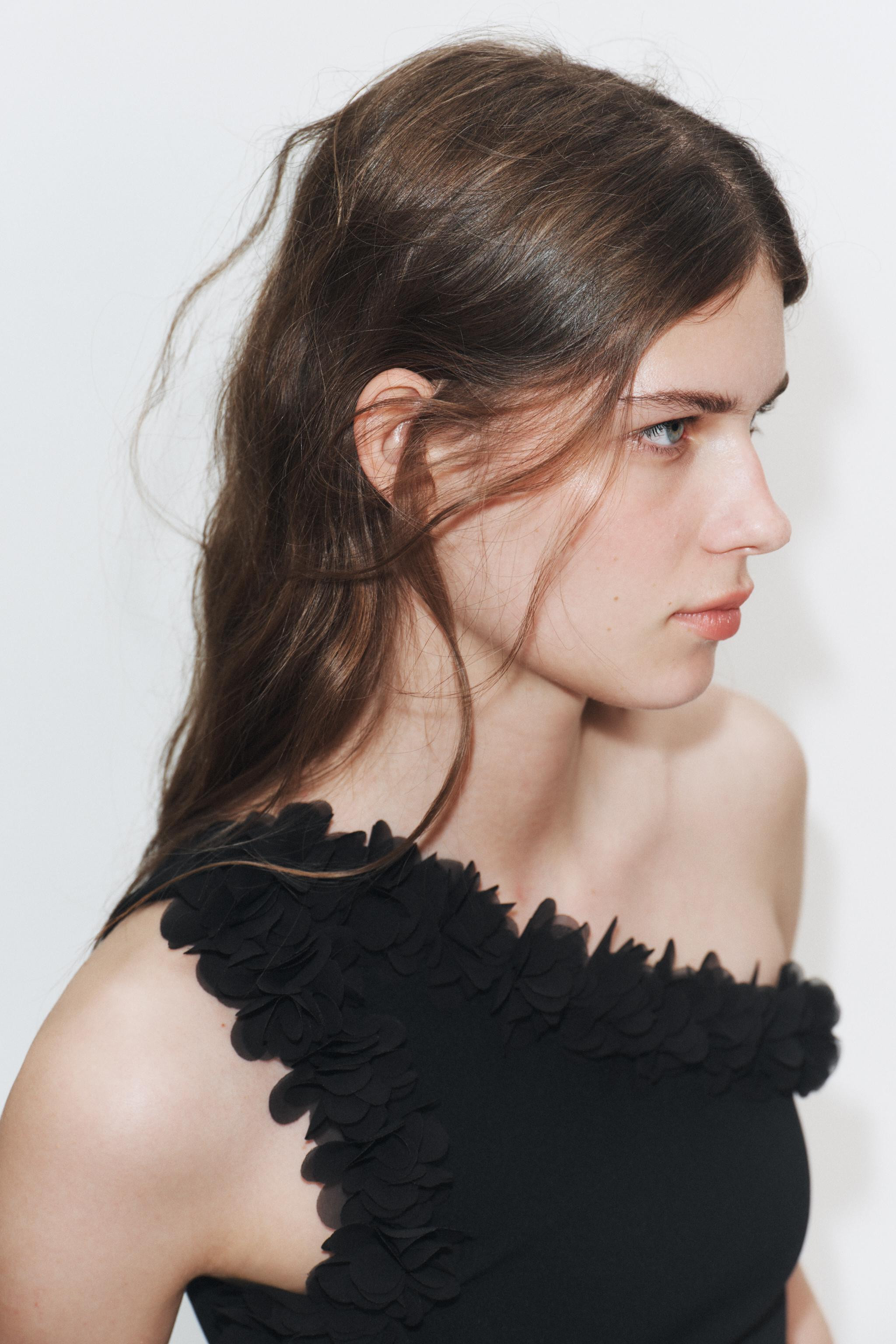ASYMMETRIC FLORAL TOP | Zara UK