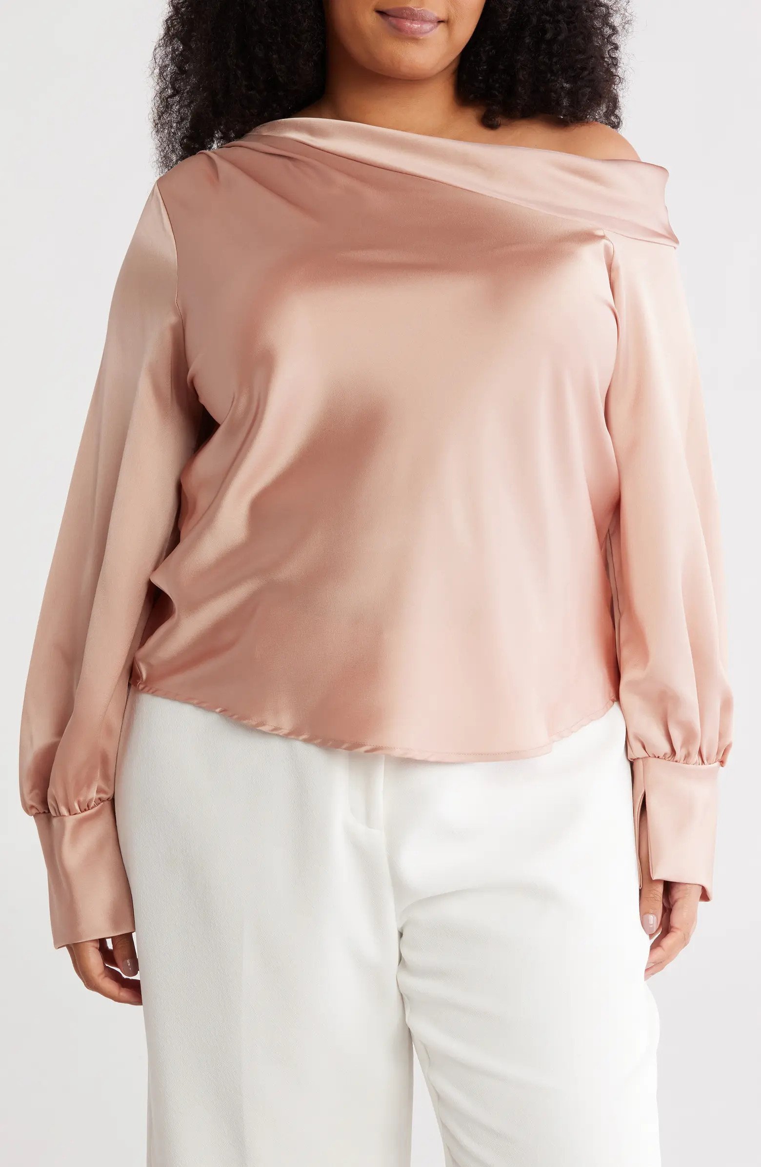 Renee C Drop Shoulder Satin Top | Nordstromrack | Nordstrom Rack