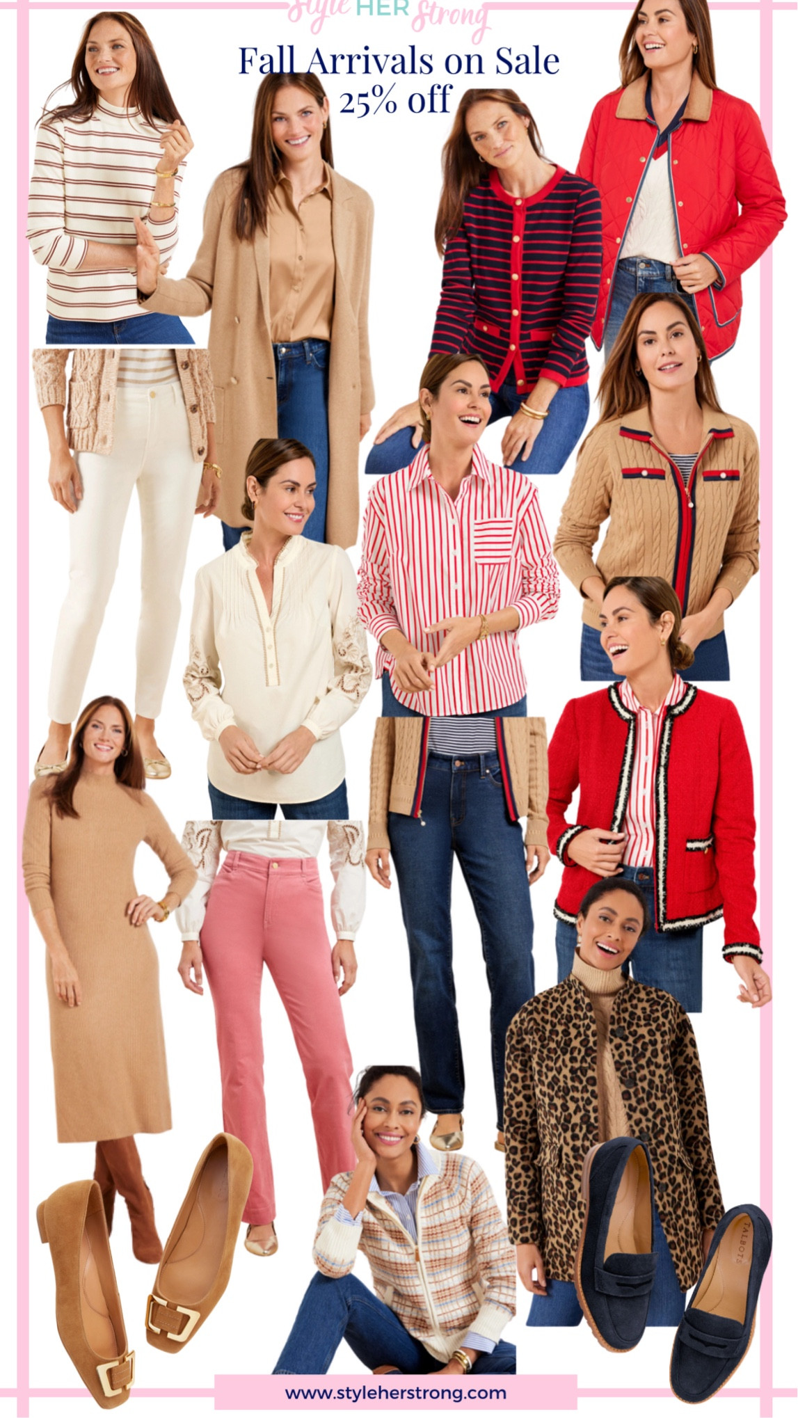 Sale on Talbot’s new fall arrivals like sweater dresses, barn jackets, corduroy pants, jeans, sweater blazers, button downs 

#LTKSaleAlert #LTKSeasonal #LTKWorkwear