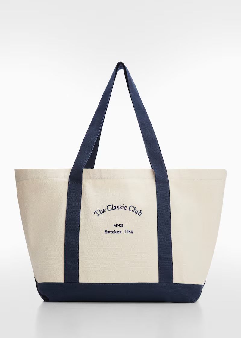 Cotton shopper bag | MANGO (US)