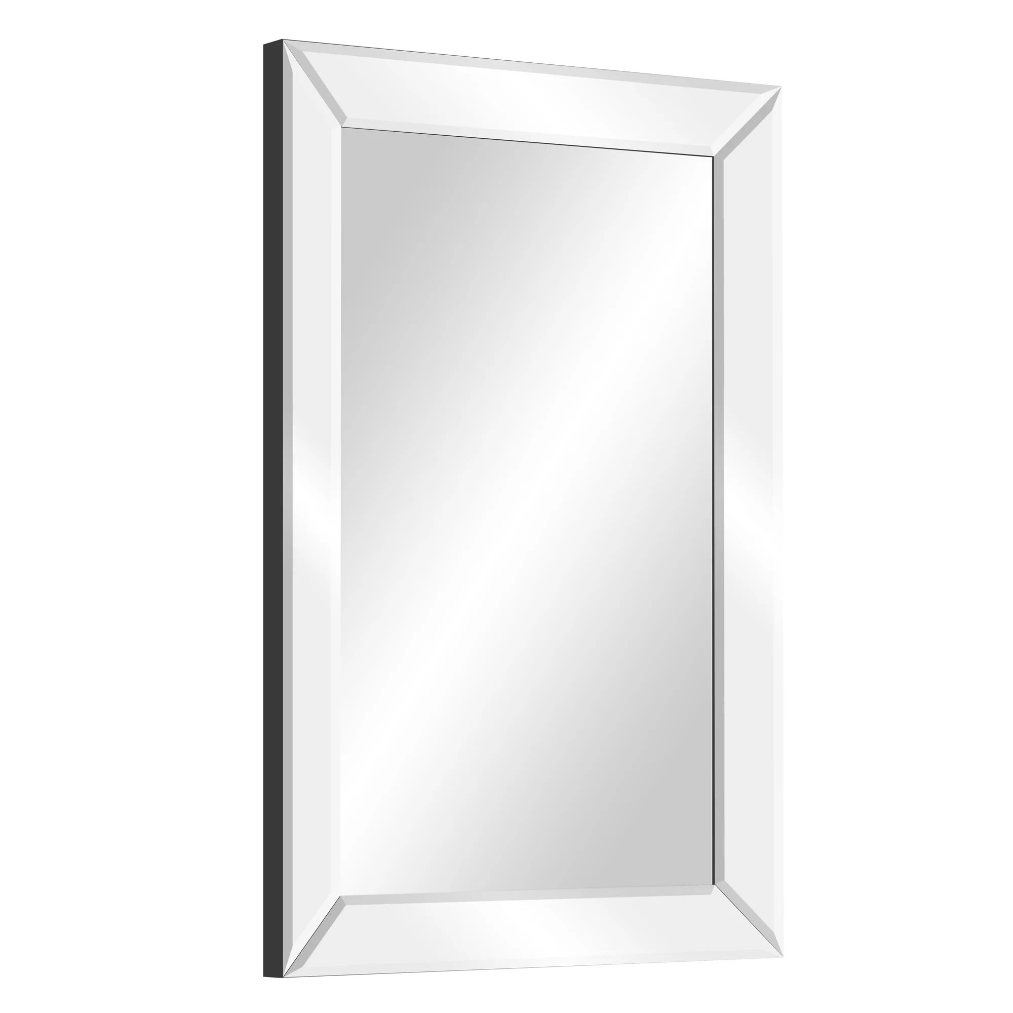 Gallery Solutions 16x24 Beveled Wall Accent Mirror With Mirror Panel Border | Walmart (US)
