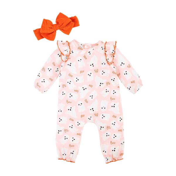 Pink Ghost Bodysuit Set | Mud Pie