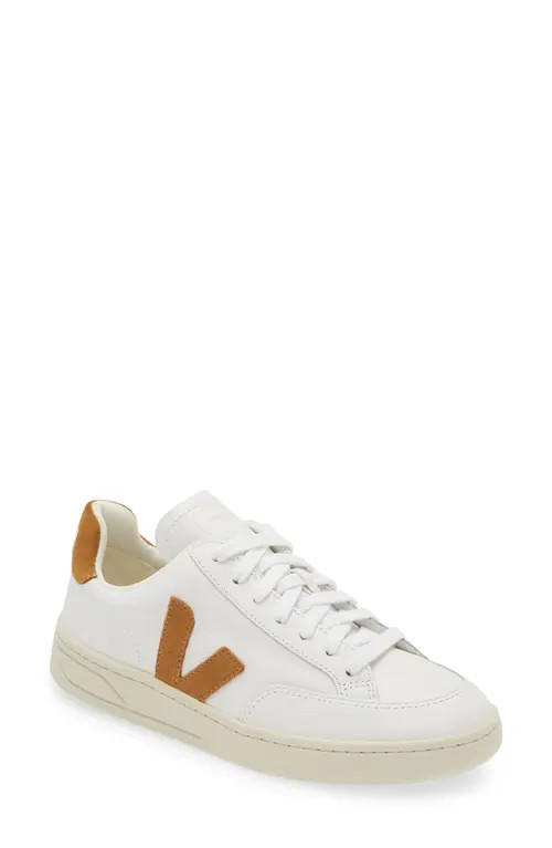 Veja V-12 Sneaker in Extra-White Camel at Nordstrom, Size 36 | Nordstrom