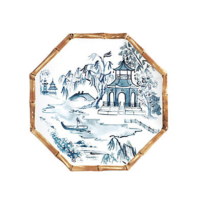 Bamboo Melamine Accent Plate - Set of 4 | Ballard Designs, Inc.