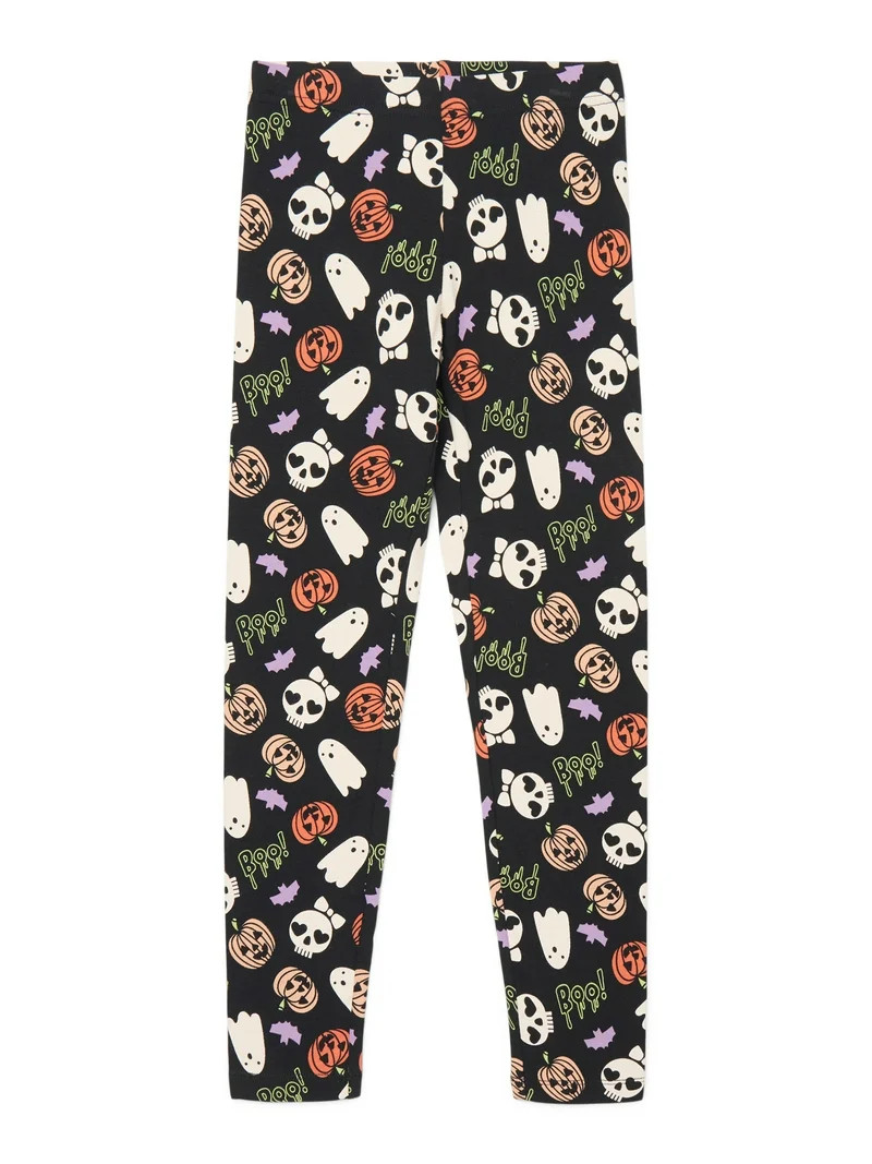 Way to Celebrate Girls Halloween Leggings, Sizes 4-18 | Walmart (US)