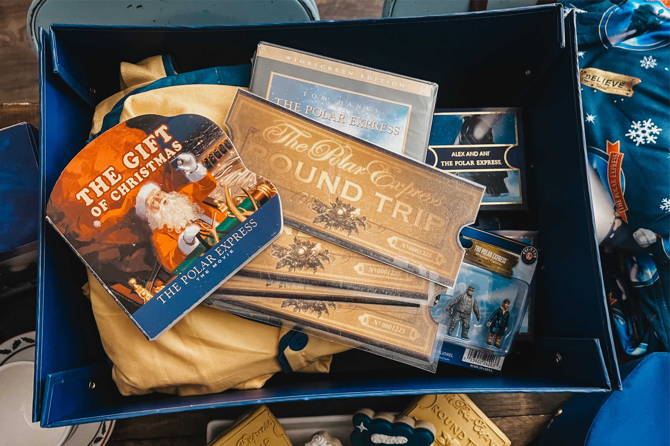 Polar express ride surprise box! The board book was actually very hard to find. I ended up finding it thru thriftbooks, I linked the only 2 I could find on eBay. The Alex and ani bracelets for the girls are from an older collection as well, I couldn’t find both; but linked similar  

#LTKHoliday