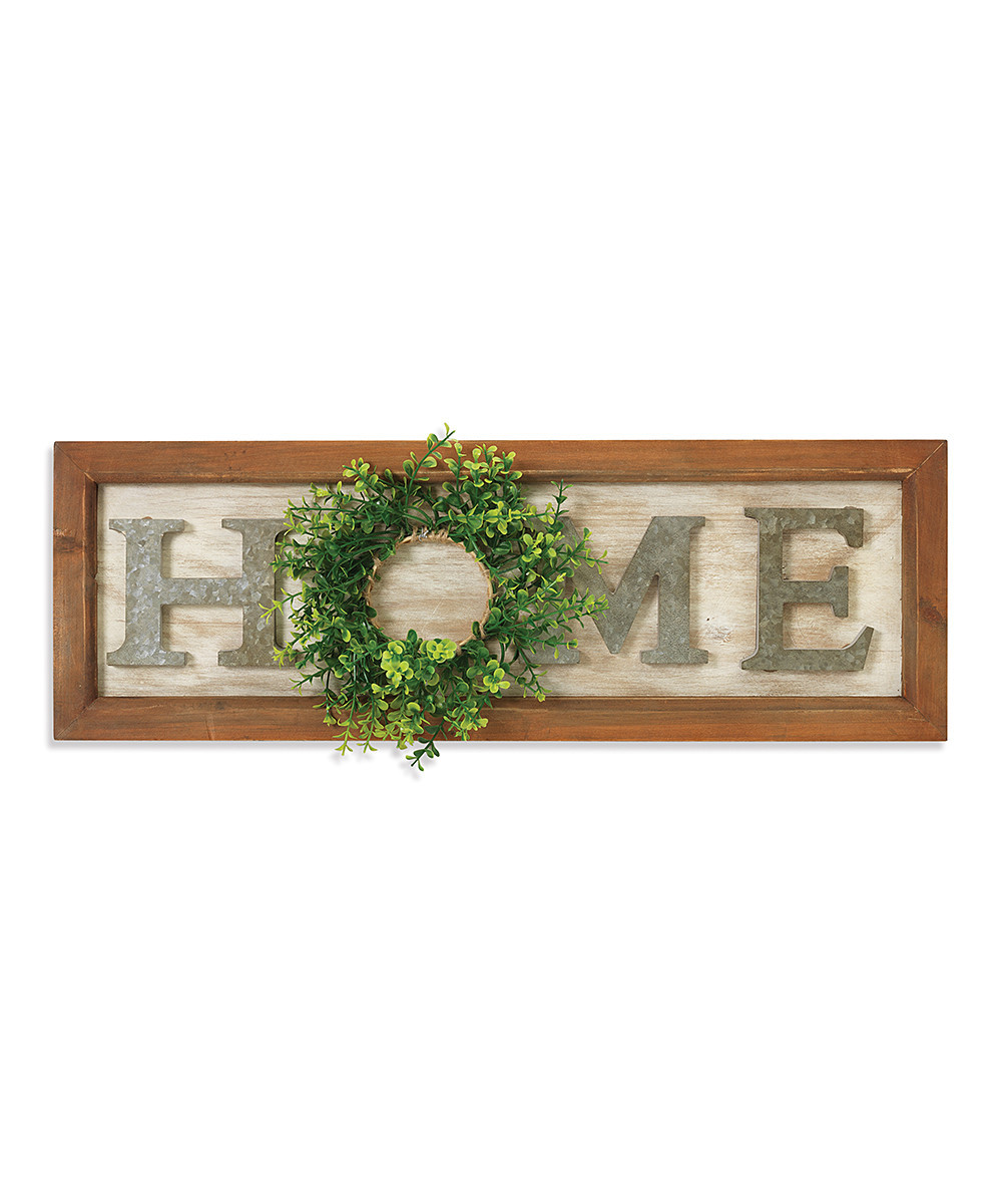 The Gerson Company Wall Decor - Wood & Metal 'Home' Wall Decor | Zulily