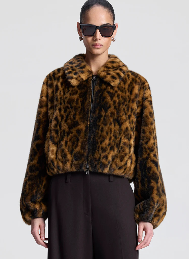 Esme Leopard Faux Fur Jacket | A.L.C