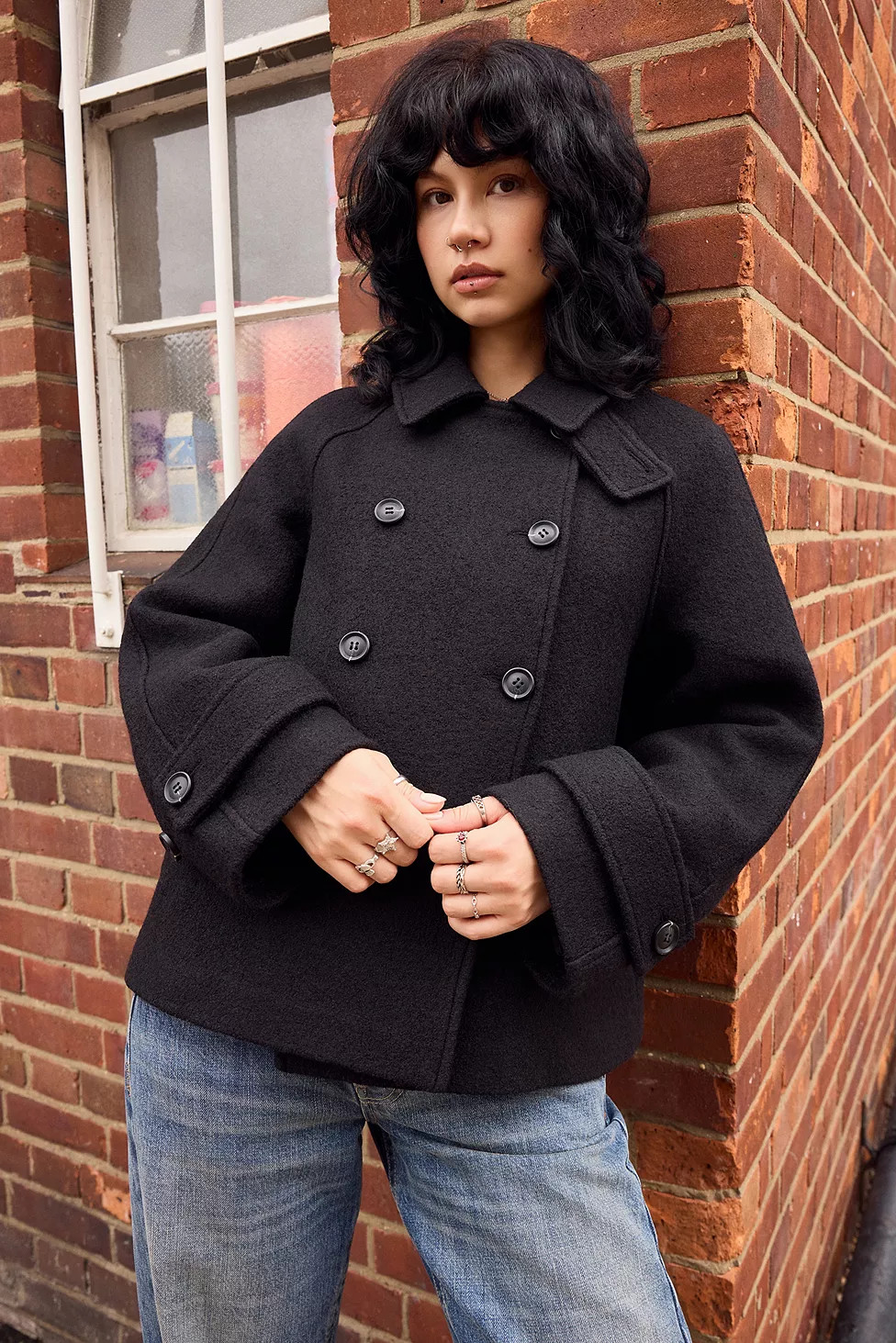 BDG Double Breasted Wool Coat | Urban Outfitters UK