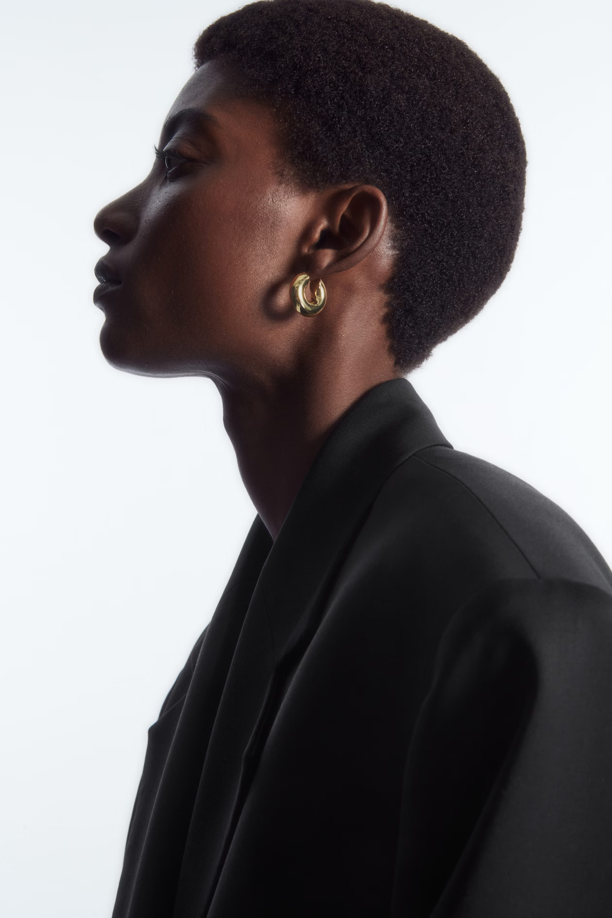 SMALL CHUNKY HOOP EARRINGS - GOLD | COS (EU)