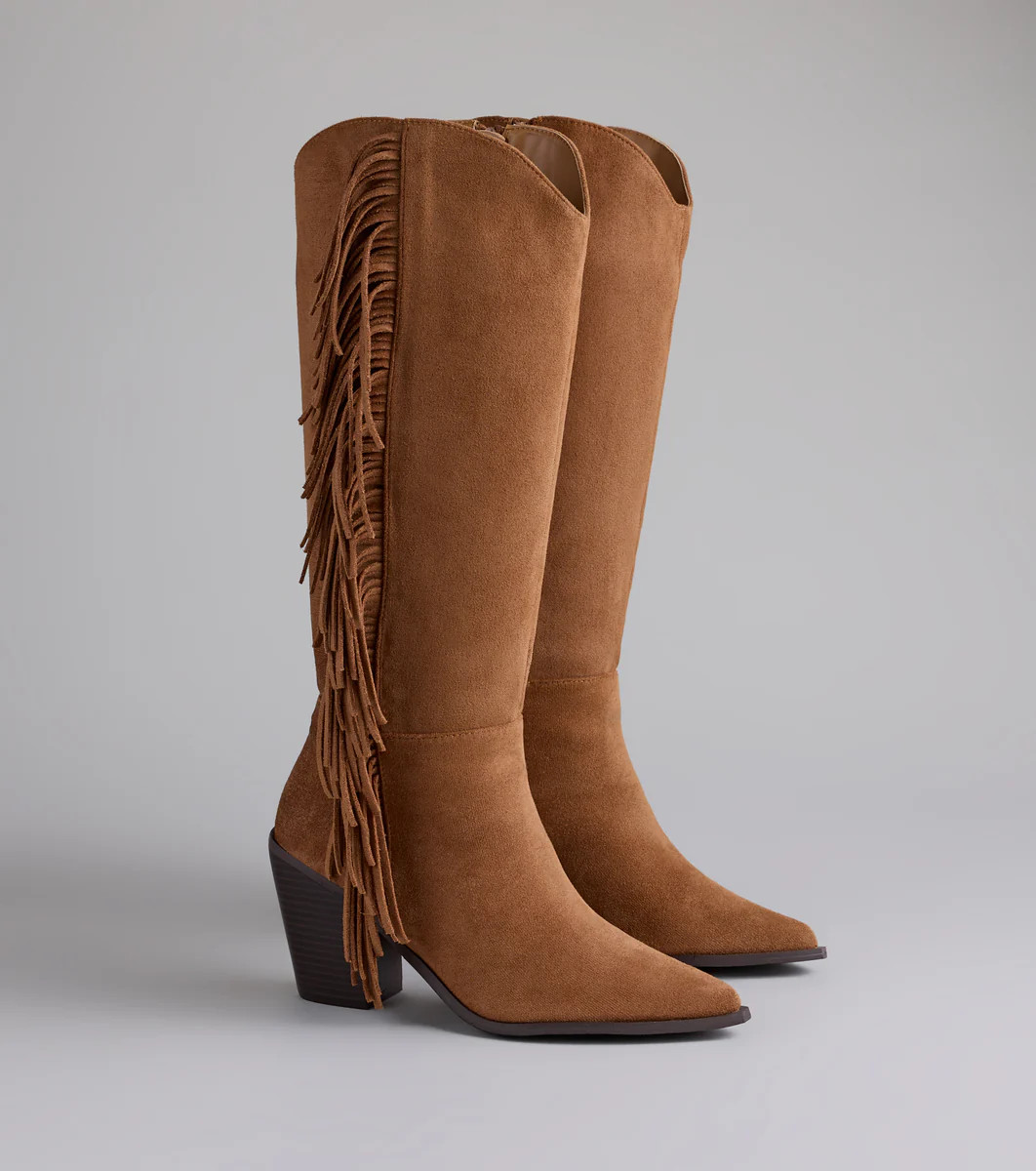 Fringe Worthy Cowboy Knee High Boots | Windsor Stores