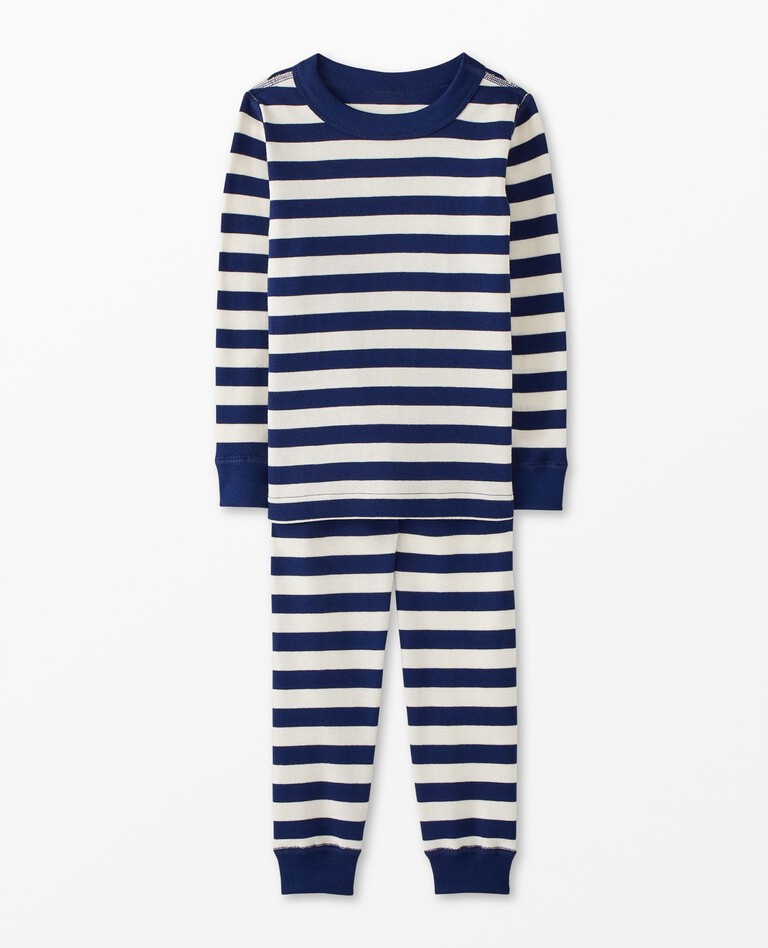 Kids Striped Long John Pajama Set | Hanna Andersson