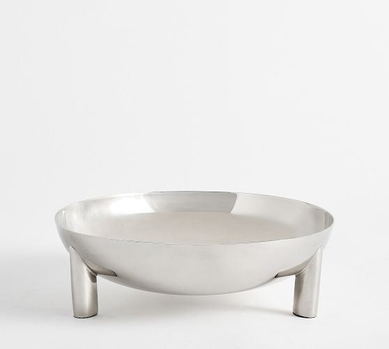 Footed Nickel Bowl | Pottery Barn (US)