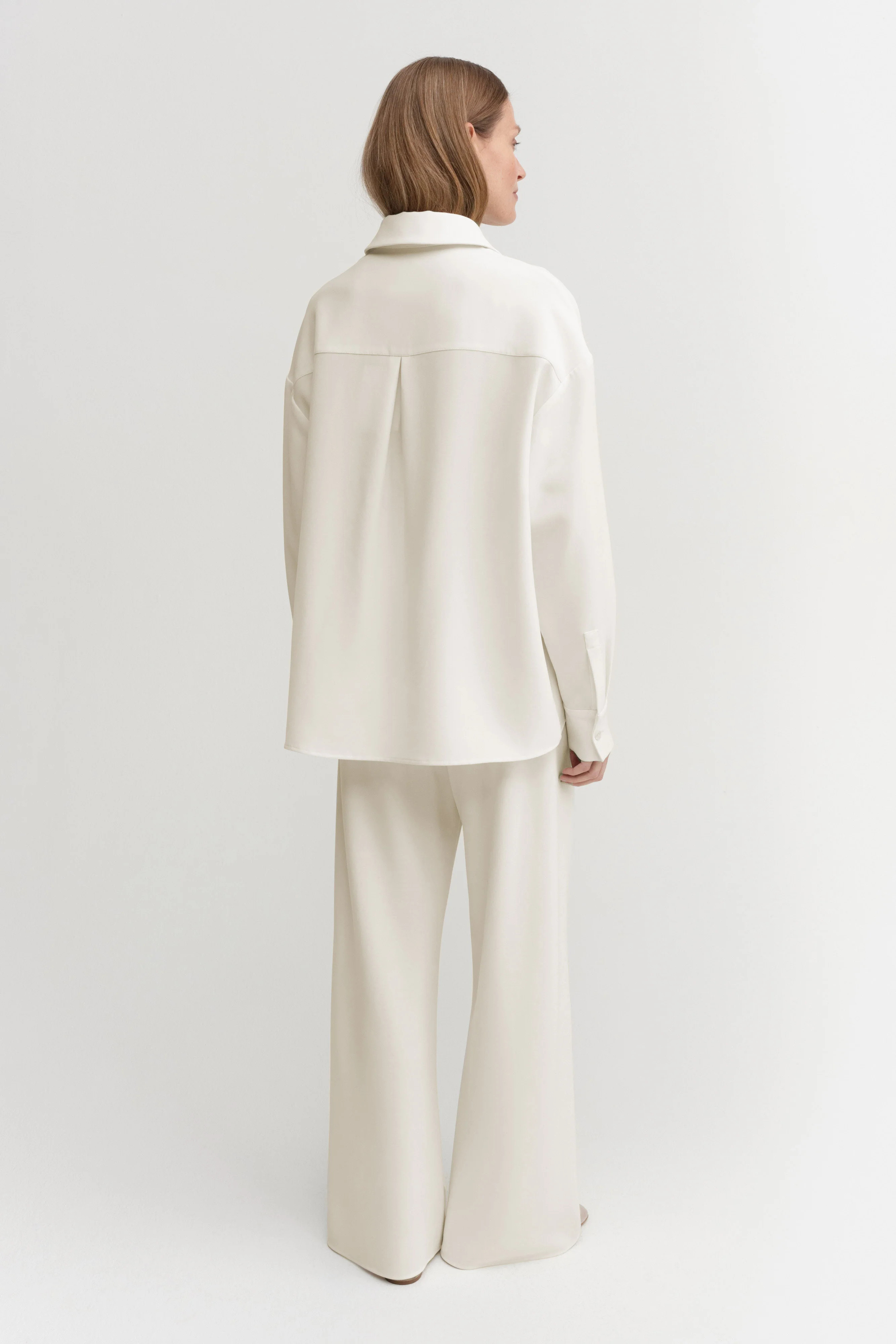 Finn Crepe Shirt, cream | Almada Label