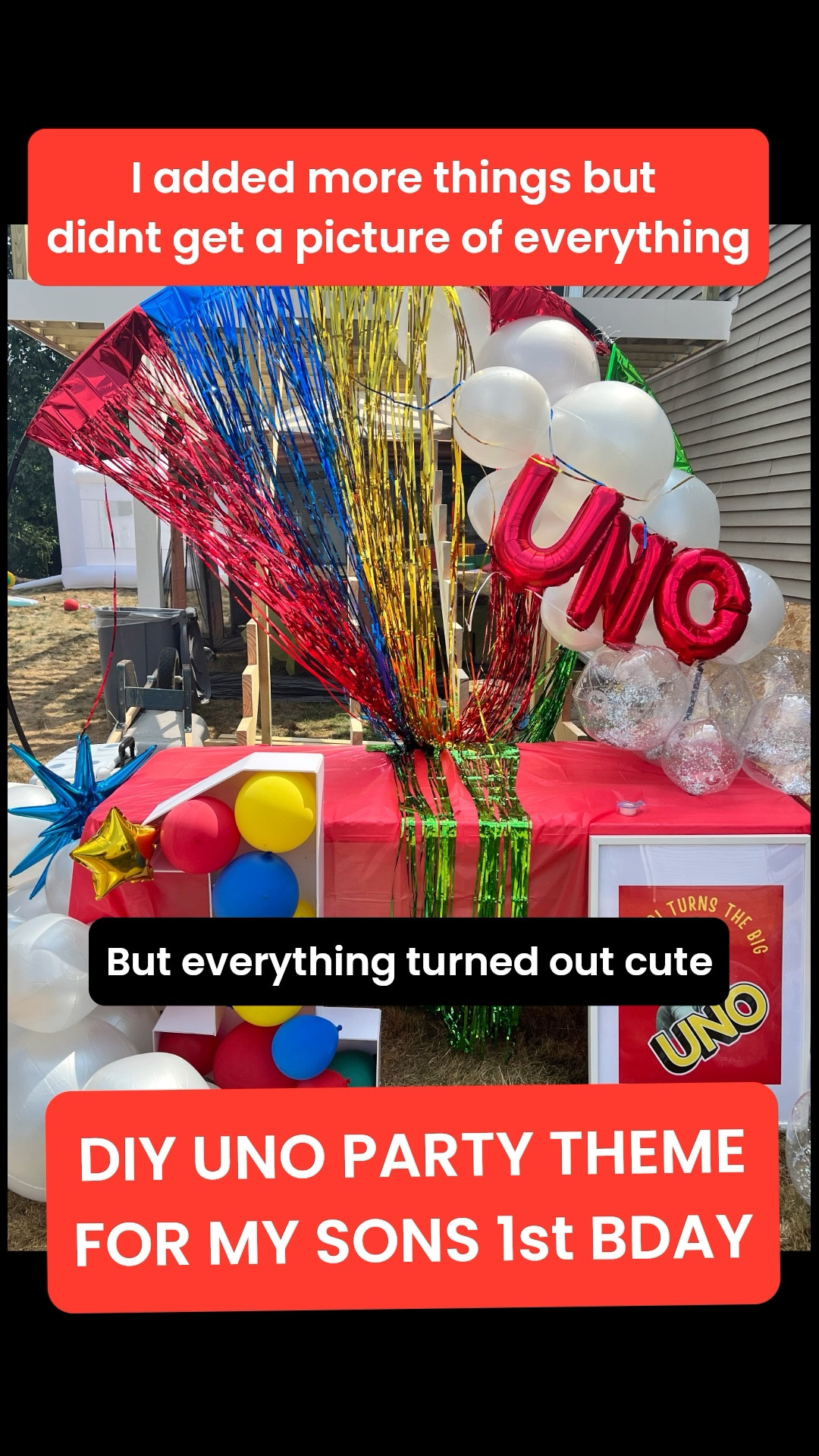 Uno party theme for my sons first birthday party and of course I did a bunch of DIY to customize things

I also got a lot of cool stuff that was on theme

#LTKFamily #LTKKids #LTKParties