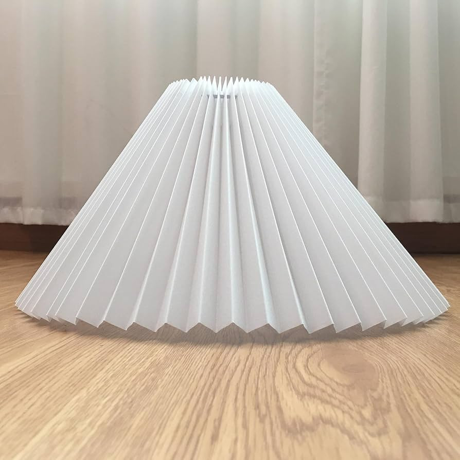 E27 Large Pleated Lamp Shade, Scalloped Lampshades for Pendant Lights Replacement Lamp Shades/Arc... | Amazon (US)