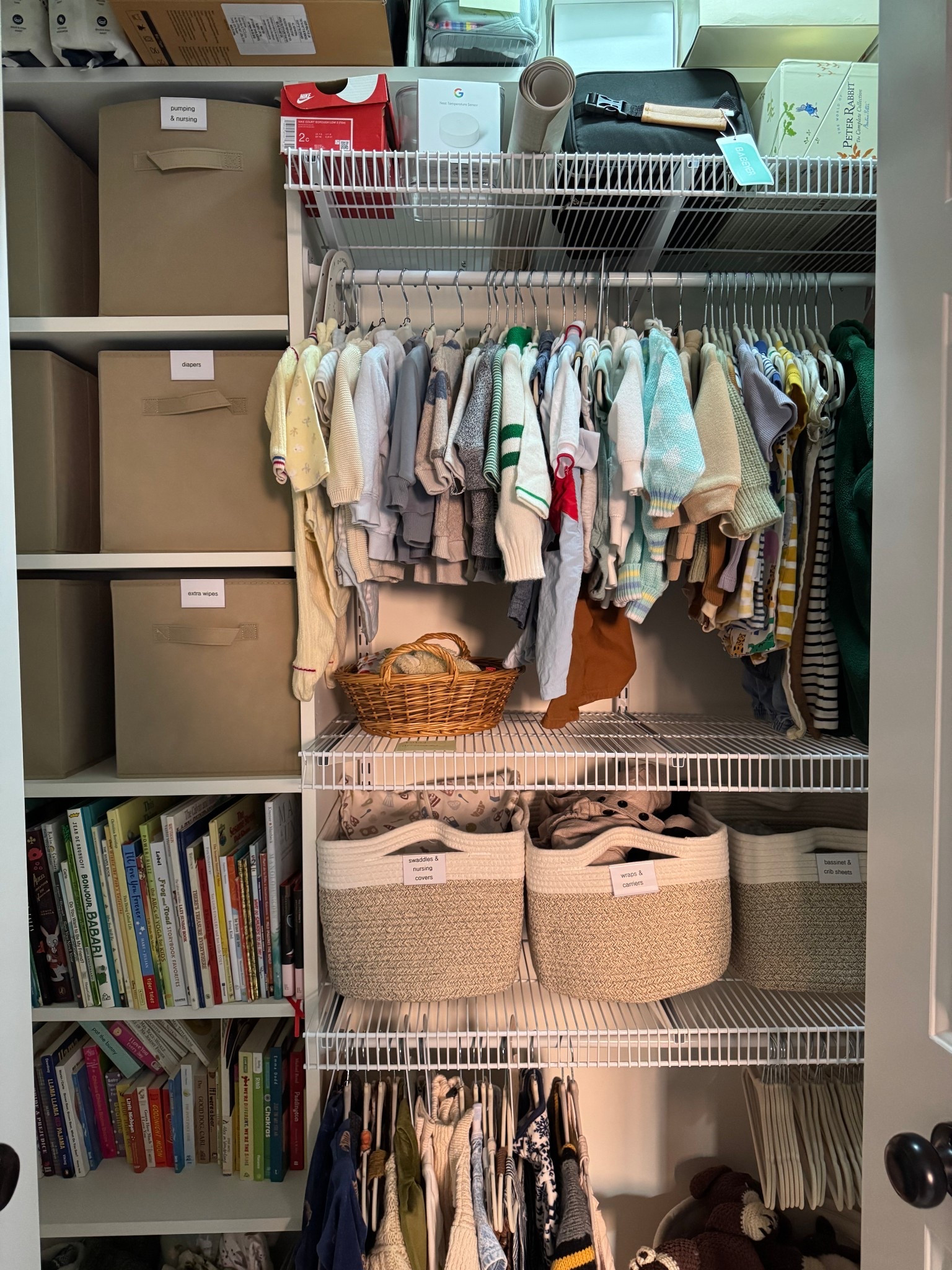Labeled closet nursery! 

#LTKBaby #LTKKids #LTKHome