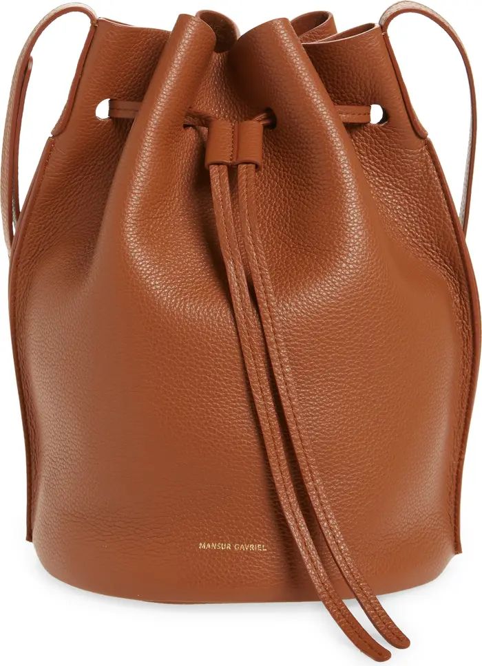 Champagne Leather Bucket Bag | Nordstrom