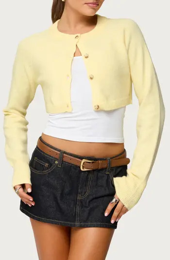 EDIKTED Morgynne Crop Cardigan | Nordstrom | Nordstrom