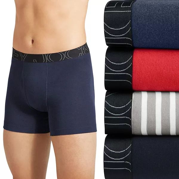 Men's Jockey® ActiveBlend® 4-Pack Boxer Briefs | Kohl's