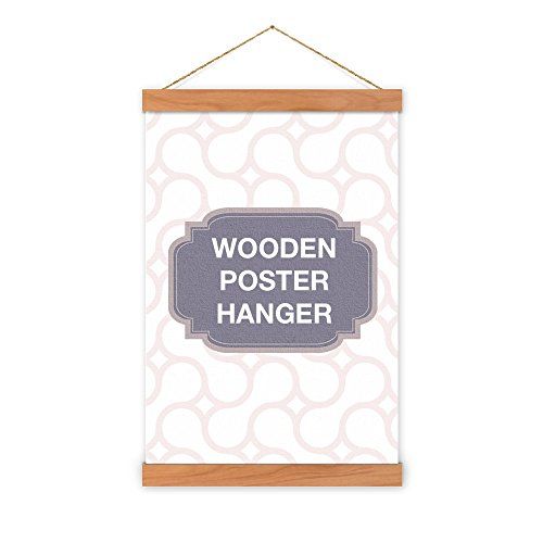 24" Cherry Wood Poster Hanger | Amazon (US)