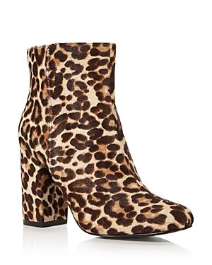 Charles David Studio Leopard Print Calf Hair Block Heel Booties | Bloomingdale's (US)