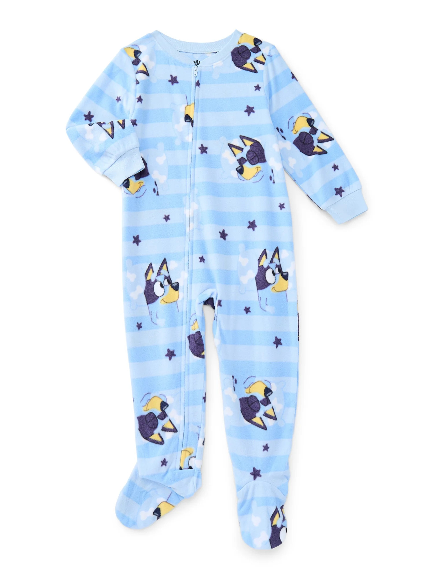 Bluey Toddler Unisex One Piece Sleeper Pajamas, Sizes 12M-5T | Walmart (US)