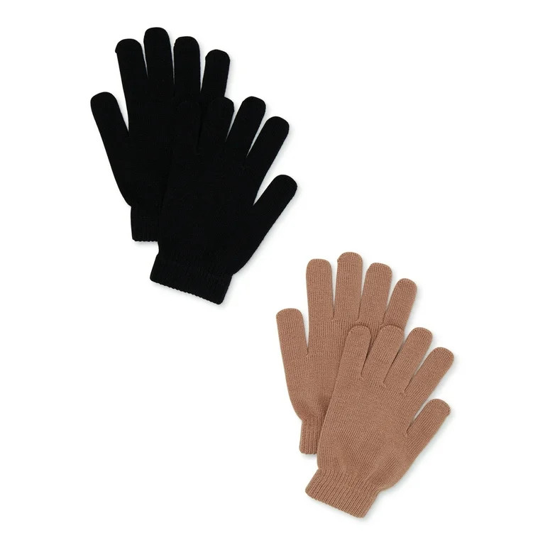 Time and Tru Women's 2 Pack Gloves | Walmart (US)