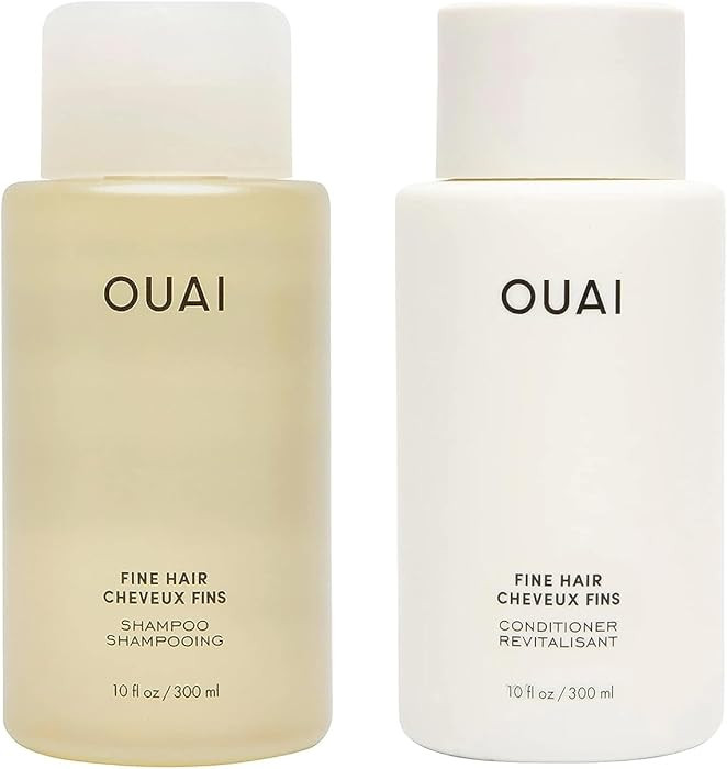OUAI Fine Shampoo and Conditioner Set - Sulfate Free Shampoo and Conditioner for Women & Men - Ma... | Amazon (CA)