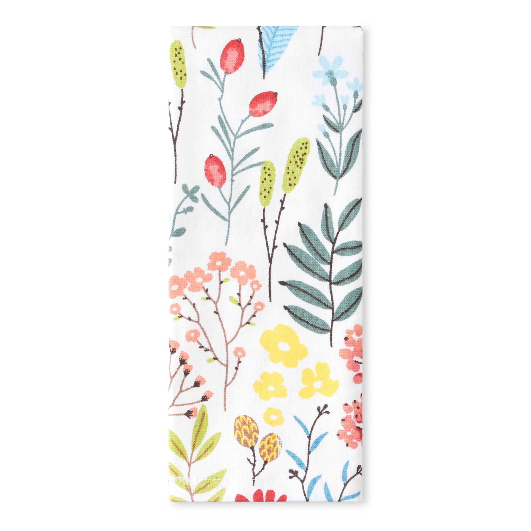 Mainstays Printed Cotton Kitchen Towel, 15"W x 25"L, Meadow Floral, 1 Piece | Walmart (US)