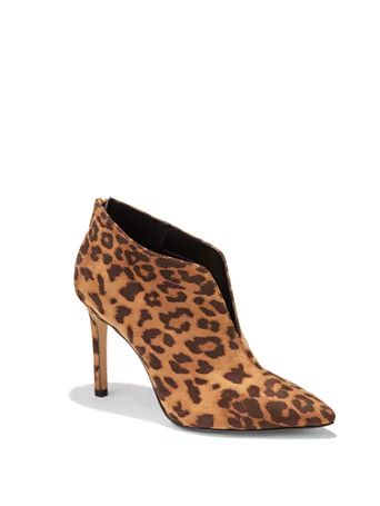 NY & Co Women's Bianca High-Heel Bootie - Leopard-Print Black Size 10 | New York & Company