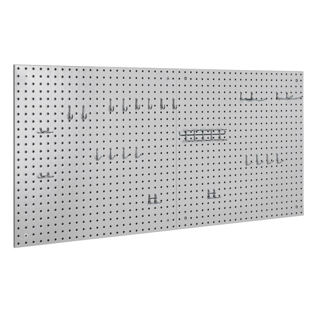 UltraHD® 2-Piece Pegboard Set w/ 23 Piece Hook Assortment | Seville Classics