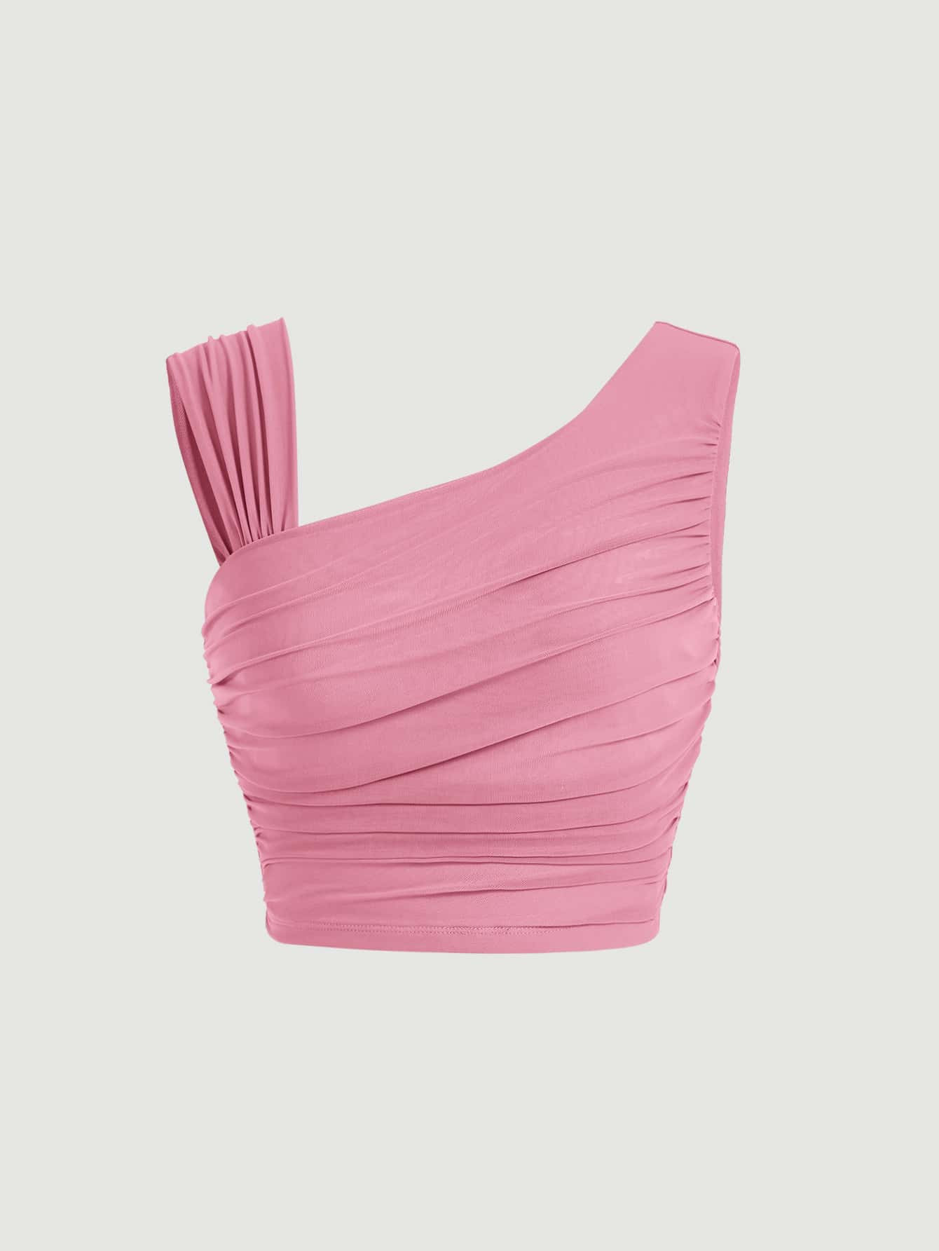 SHEIN MOD Top scollatura asimmetrica plissettato | SHEIN