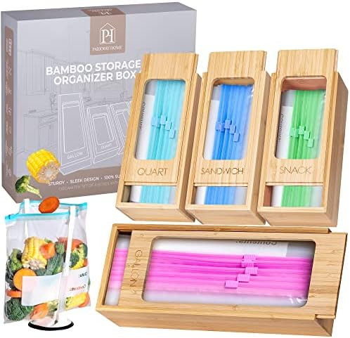 PARKWAY HOME - Ziplock Bag Organizer For Drawer, Food Storage Bag Holder, Ziplock Bag Storage Org... | Amazon (US)